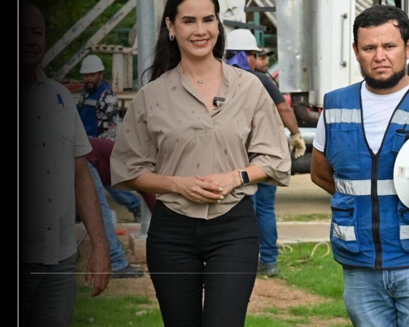 Rosi Bayardo arranca obra de alumbrado público en Llano de la Marina