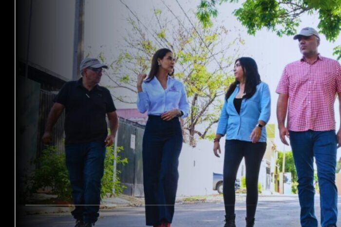 Rosi Bayardo cumple a la colonia Indeco con obra de agua potable, drenaje y pavimentación