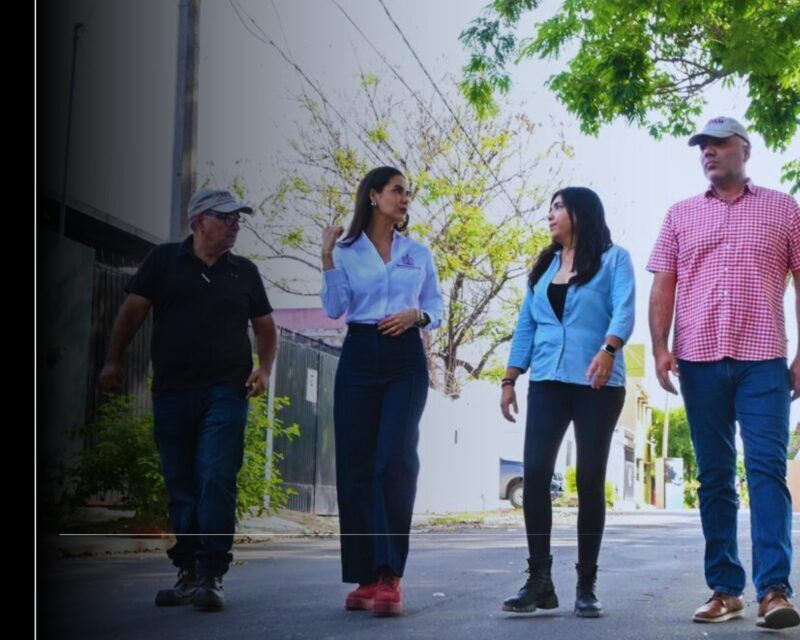 Rosi Bayardo cumple a la colonia Indeco con obra de agua potable, drenaje y pavimentación