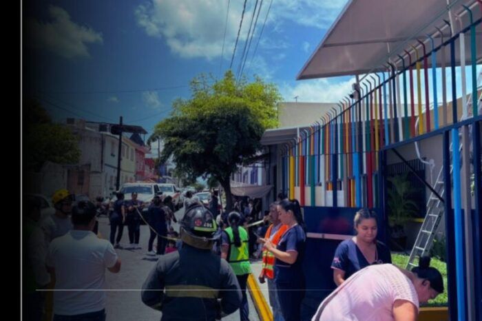 UEPC evacúa a estudiantes y personal de escuela, ante fuga de gas en inmueble cercano