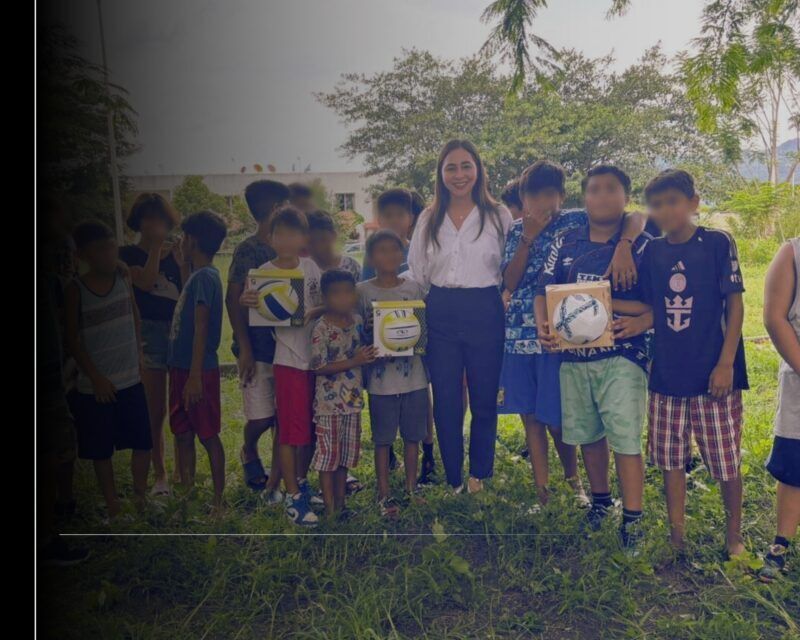 Andrea Naranjo promueve el deporte en Nuevo Cuyutlán y San Buenaventura