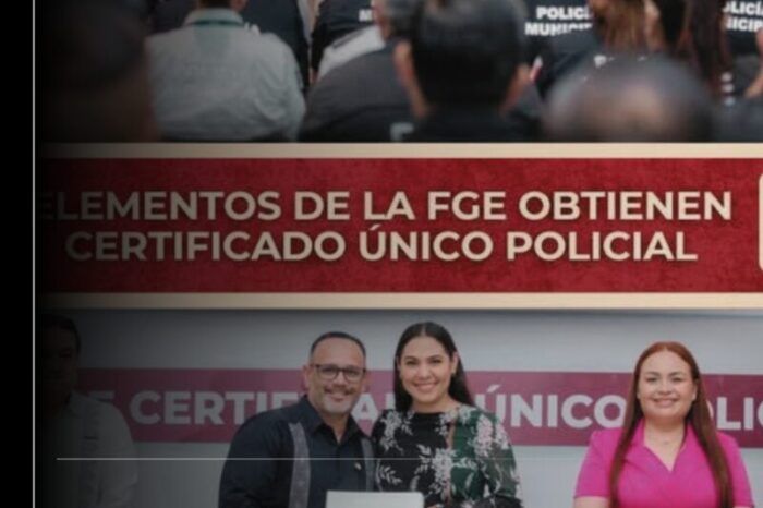 Elementos de la FGE obtienen Certificado Único Policial