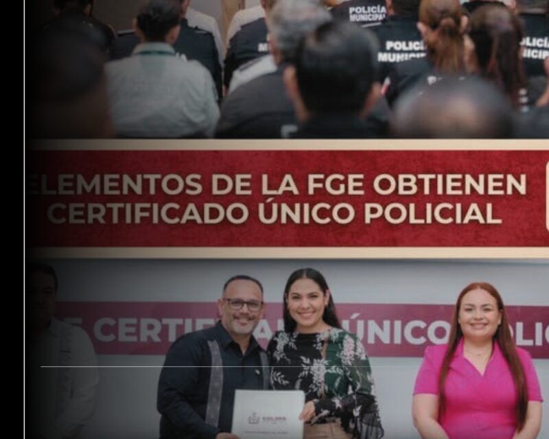 Elementos de la FGE obtienen Certificado Único Policial