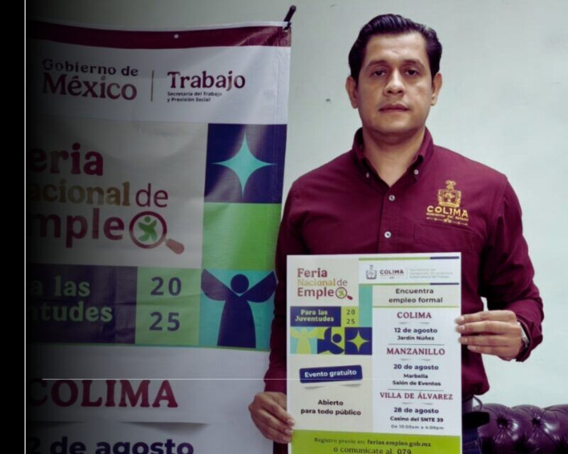Gobierno del Estado de Colima impulsa oportunidades laborales para jóvenes con la 'Feria de Empleo 2025'