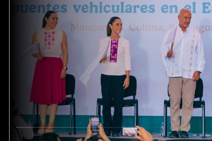Indira Vizcaíno celebra 4ª visita de la presidenta Sheinbaum a Colima e inicio de obras del puente Tepalcates II