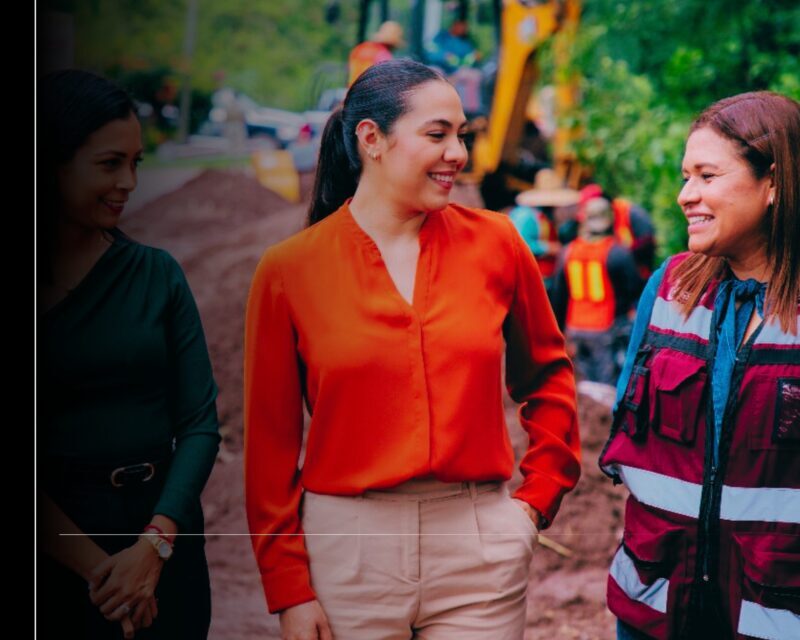 Indira Vizcaíno supervisó rehabilitación de la línea de conducción de agua potable en Ixtlahuacán