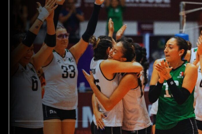 México por el pase a semifinales de la Copa Panamericana de Voleibol Femenil, en Colima
