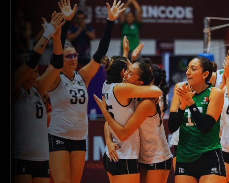 México por el pase a semifinales de la Copa Panamericana de Voleibol Femenil, en Colima