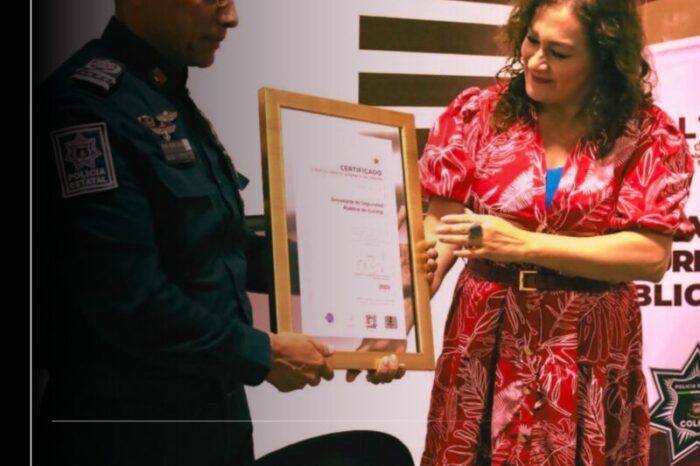 Recibe despacho de la SSP Colima certificado de Espacio Libre de Violencia