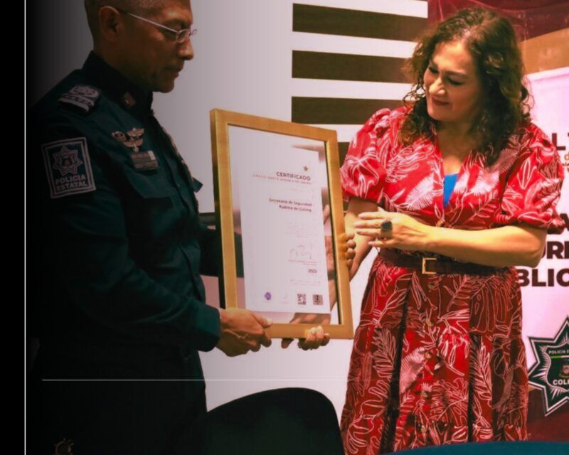 Recibe despacho de la SSP Colima certificado de Espacio Libre de Violencia