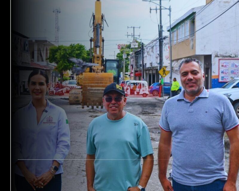 Rosi Bayardo arranca rehabilitación de la calle Reforma; suman 4 calles con concreto hidráulico en su administración