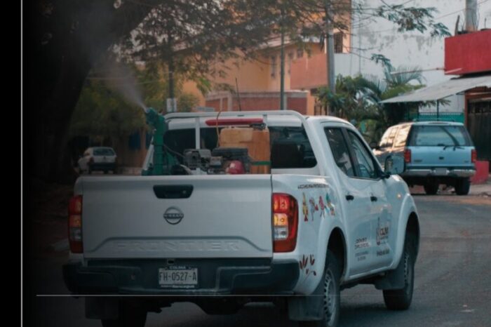 Salud Colima refuerza fumigación en los 5 municipios prioritarios por dengue