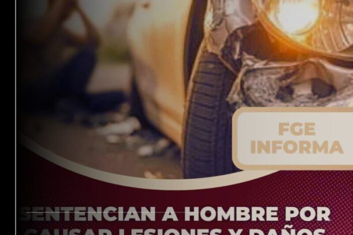 Sentencian a hombre por causar lesiones y daños culposos