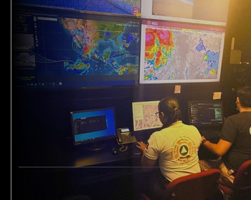 Aunque huracán ‘Lorena’ se dirige hacia Baja California, UEPC da seguimiento y pide estar alertas