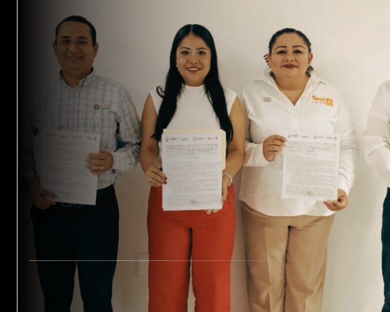 ICM firma convenio con SNTE 6 para prevenir la violencia desde las aulas