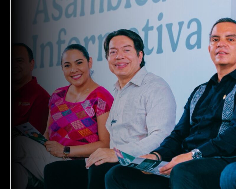 Indira Vizcaíno encabeza asambleas informativas de la beca Benito Juárez