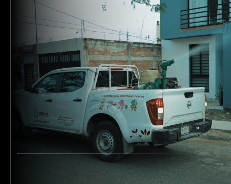 Intensifica Secretaría de Salud la fumigación en Colima, Comala, Armería y Manzanillo