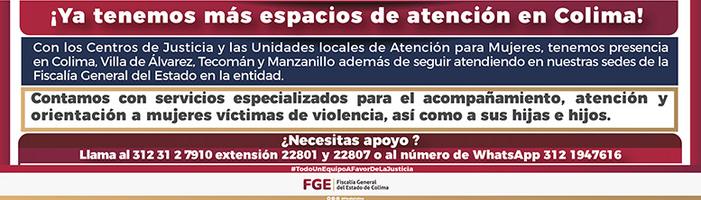 Fiscalia del Estado de Colima - Banner