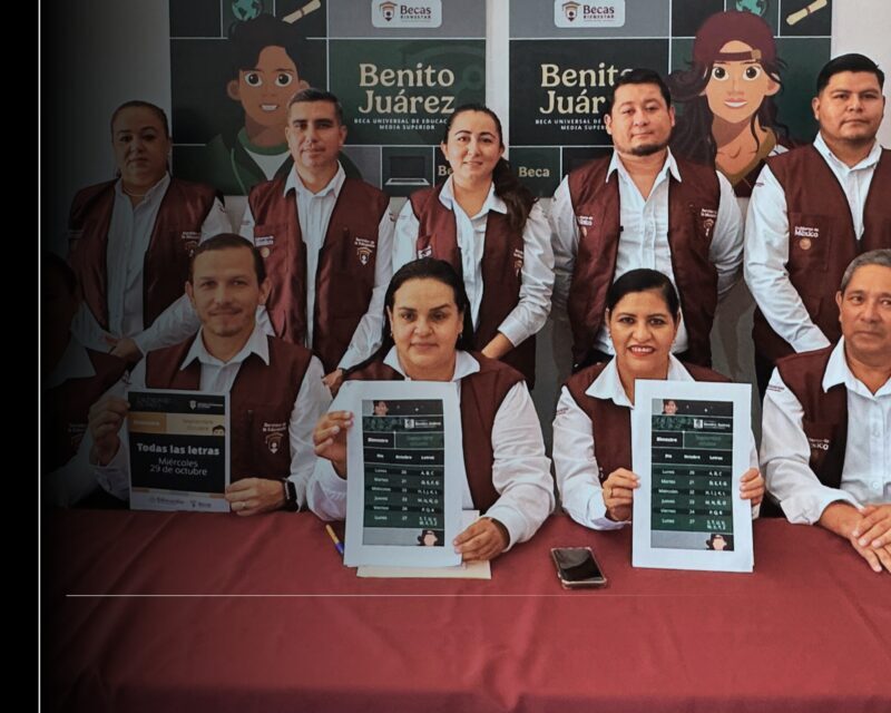 Dan a conocer el calendario de pagos de las becas “Benito Juárez” y “Jóvenes Escribiendo el Futuro”