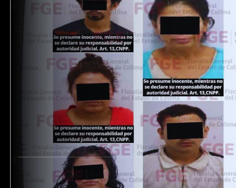 Detienen a cinco personas y decomisan varios envoltorios con narcóticos