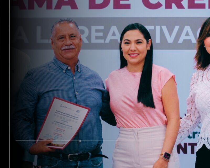 Gobernadora de Colima entregó créditos tasa cero a empresas afectadas por construcción del ‘Arco Norte’