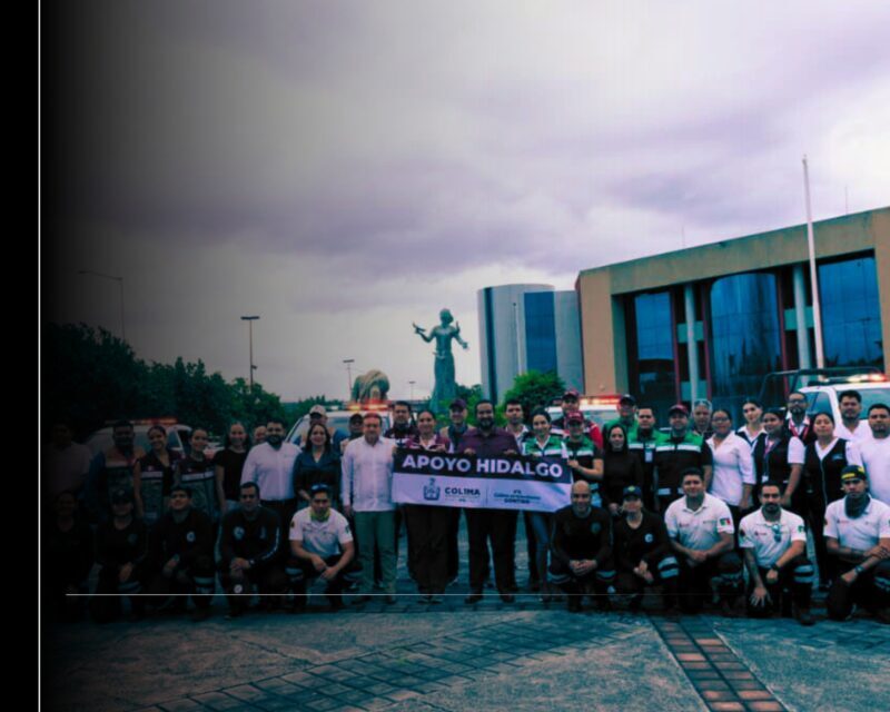 Gobierno del Estado de Colima apoyará a familias damnificadas por lluvias e inundaciones; personal de UEPC, Salud y Bienestar viaja a Hidalgo