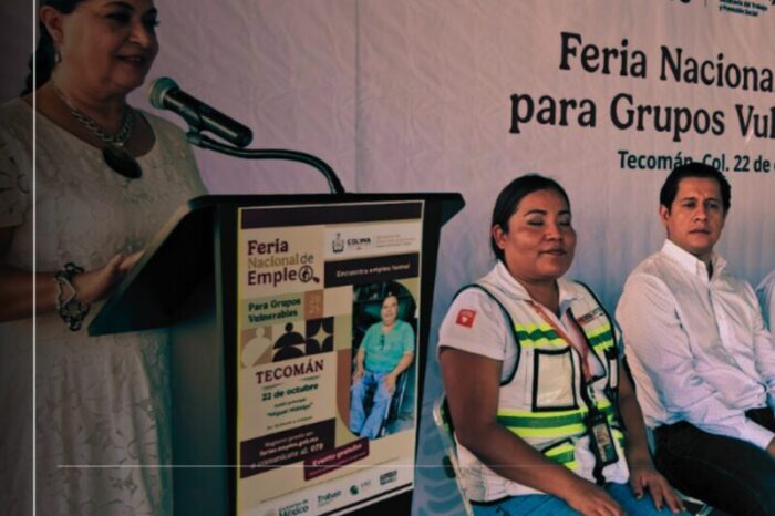Gobierno del Estado de Colima impulsa inclusión laboral, en Feria de Empleo Tecomán 2025