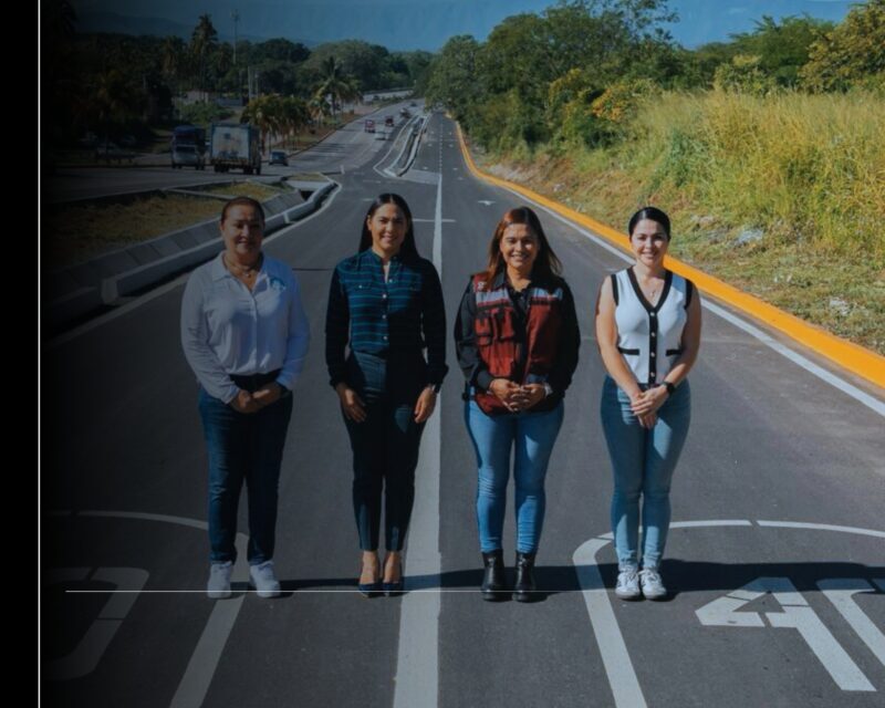 Indira Vizcaíno entrega primera etapa de construcción de laterales del libramiento Ejército Mexicano