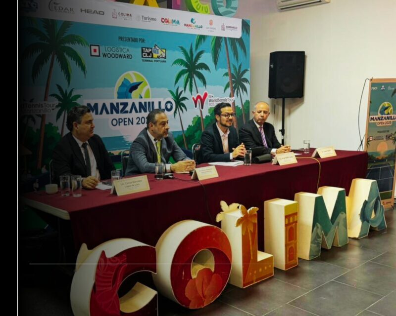 Turismo Colima presenta en CDMX el Manzanillo Open 2025 de tenis