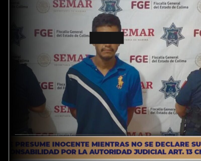 Detiene Policía Estatal de Colima a sujeto por violencia familiar