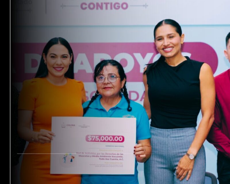 Gobernadora de Colima entrega recursos económicos a 30 Organizaciones de la Sociedad Civil