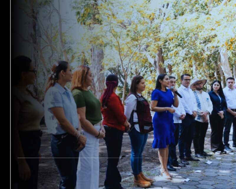 Indira Vizcaíno da banderazo de inicio a construcción del Cecofam, en Parque Regional de Colima