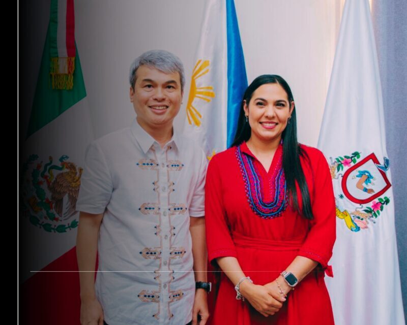 Gobernadora Indira Vizcaíno recibe al Embajador de Filipinas en México