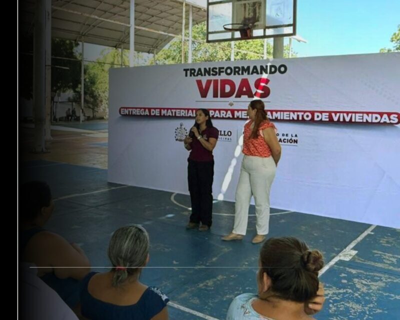 Gobierno de Rosi Bayardo entrega materiales para el mejoramiento de viviendas