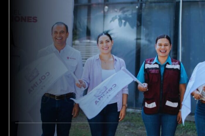 Indira da arranque al Centro de Convenciones de Tecomán y supervisa Presa Derivadora en Armería