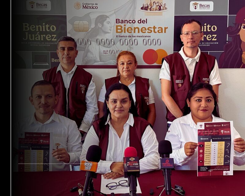 Myriam Gudiño titular de Becas en Colima dio conocer el calendario de pagos del último bimestre del 2025