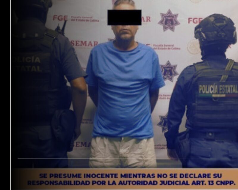 Policía Estatal de Colima detiene a sujeto por corrupción de menores