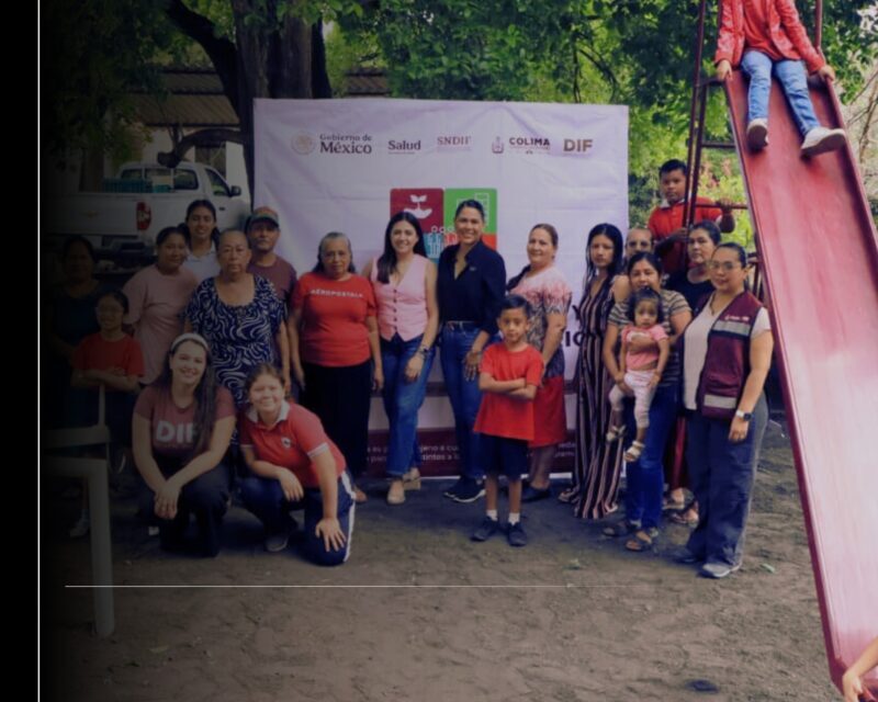 Entrega DIF Estatal proyecto de mantenimiento de cancha comunitaria en El Galaje, Ixtlahuacán