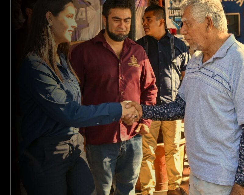 Rosi Bayardo supervisa avance de rehabilitación de la avenida Manzanillo