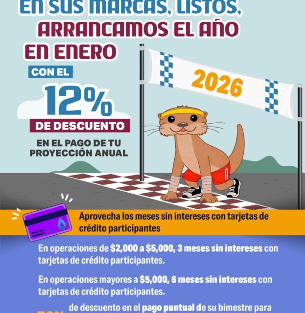 CIAPACOV ofrece 12% de descuento en enero al pago anual del agua, reconociendo a las y los usuarios cumplidos