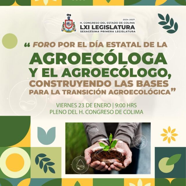 Celebrarán el día de la y el agroecólogo con foro este viernes en el Congreso del estado