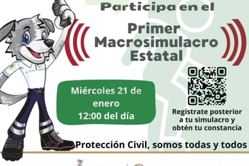 Todo listo para el Primer Macrosimulacro Estatal 2026 este miércoles: UEPC Colima