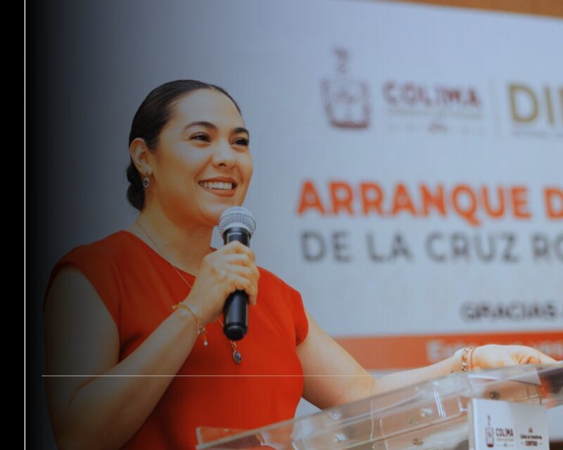 Indira Vizcaíno participó en el arranque de la Colecta Anual de la Cruz Roja 2026 en Colima