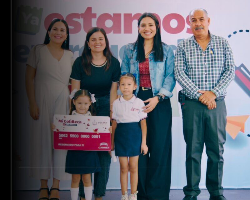 107 estudiantes de preescolar en Coquimatlán recibieron tarjeta de Mi ColiBeca para Empezar por gobierno de Indira