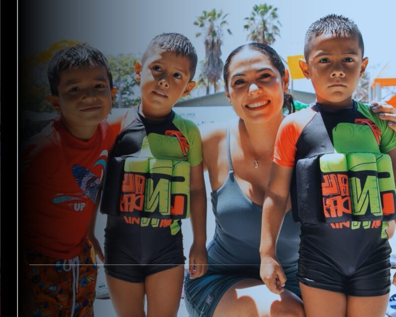 Gobernadora Indira Vizcaíno convive con infancias y adolescencias de los CAS, en albercas del Parque Regional