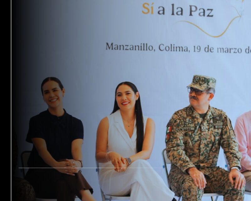 Indira Vizcaíno, Rocío Bárcena y Rosi Bayardo arrancan la campaña ‘Sí al Desarme, Sí a la Paz’ en Manzanillo