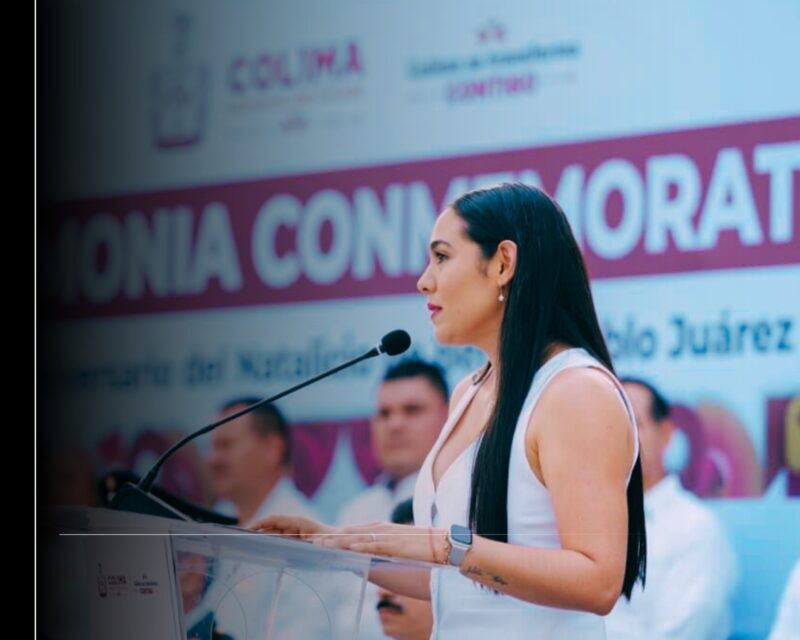 Gobernadora Indira Vizcaíno preside el 220 aniversario del natalicio de Benito Juárez