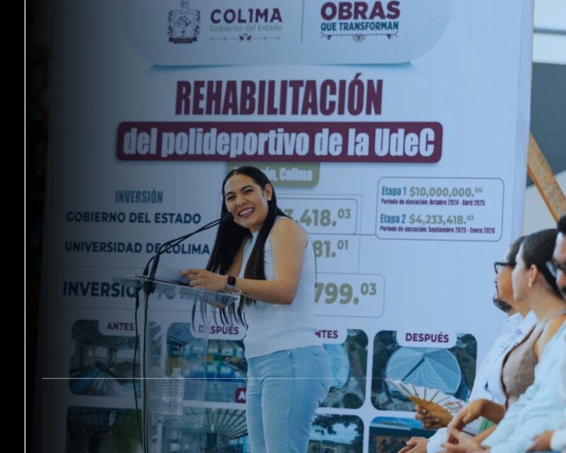 Gobernadora Indira Vizcaíno y Rector de la UdeC entregan la rehabilitación del Complejo Deportivo Universitario de Tecomán