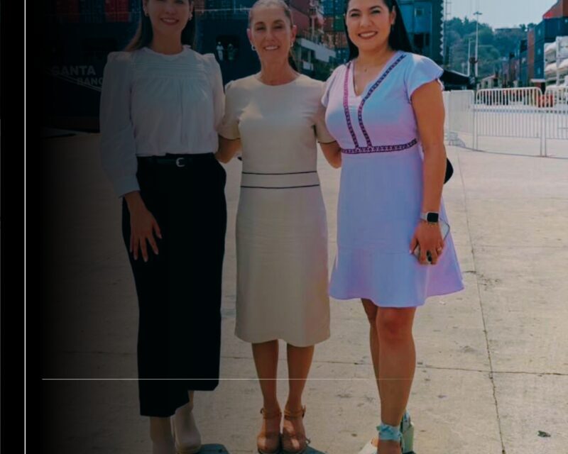 Indira Vizcaíno subraya posición estratégica de Manzanillo, durante la supervisión de la Presidenta Sheinbaum por Asipona