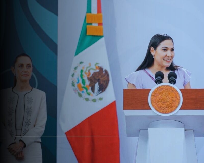 Respaldo del Gobierno de México se ve en todo Colima: Indira Vizcaíno en ‘La Mañanera’ con la Presidenta desde Manzanillo